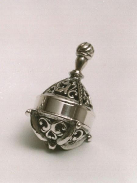 Sterling Silver Dreidels - Jerusalem Window Dreidel