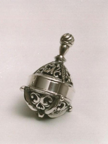 Sterling Silver Dreidels - Jerusalem Window Dreidel