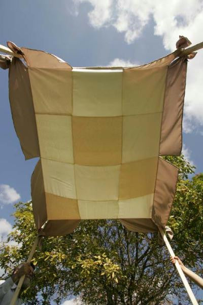 Handmade Wedding Chuppahs - Chuppah Cream Squares