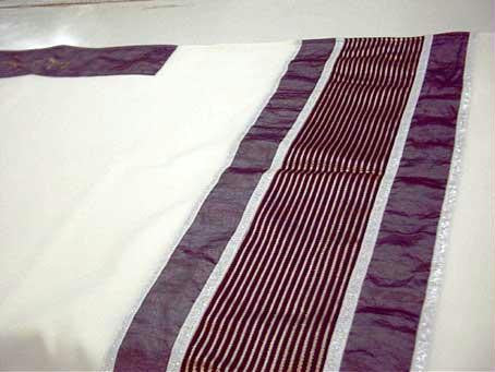 Modern Tallits for Men - Stripes Tallit Wool Embroidered