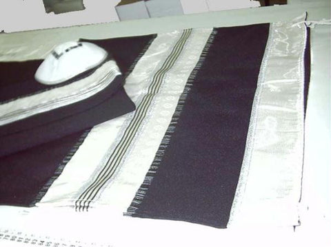 Modern Tallits for Men - Modern Design Tallit Synthetic Embroidered