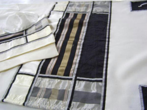 Modern Tallits for Men - Temple Tallit Synthetic Embroidered