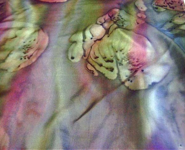 Women Silk Hand Painted Scarves - Hand painted pure silk scarf - Autumn A8006 Small Rectangle 51*8-130*20cm ($47.00)