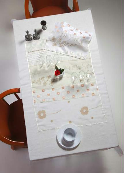 Table Linens - White Linen Tablecloth 180 x 140cms. (72 x 55 Inches)