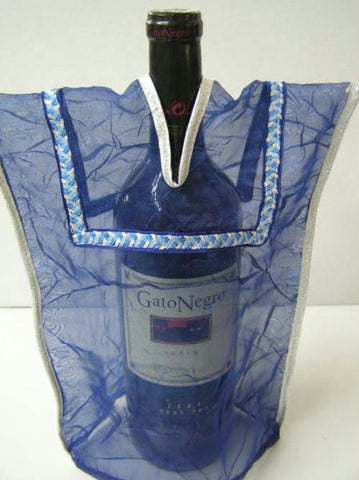 Wine Bottle Covers - Wine Bottle Cover Blue