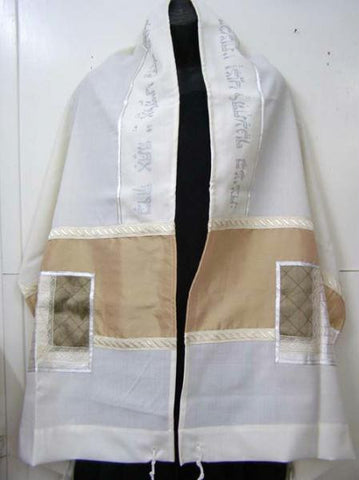 Women's Tallits - Tallit Desert Air Embroidered (+$12.00 Dupion Silk