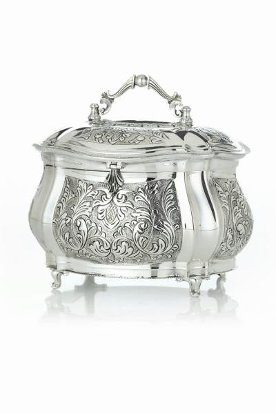 Sterling Silver Etrog Box - Italy Sterling Silver Etrog Box