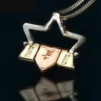 Star of David Jewelry - Star of David with 72 Names Kabbalah Necklace