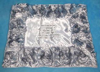 Challah Covers - Silver Rose Challah Cover