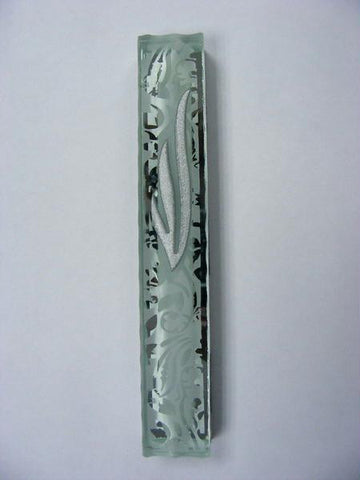 Handmade Glass &amp; Stained Glass Mezuzahs - Beveled Glass Mezuzah Case