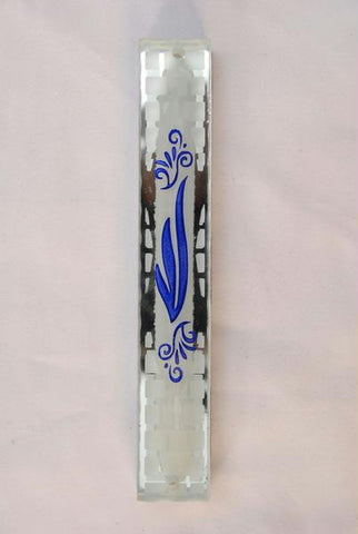 Handmade Glass &amp; Stained Glass Mezuzahs - Glass Mezuzah Case