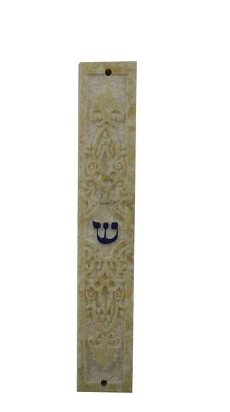 New Stone Art Mezuzah - New Stone Art Mezuzah Blue