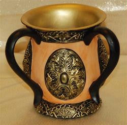 Hand Painted Resin Washing Cups - Medallion Washing Cup