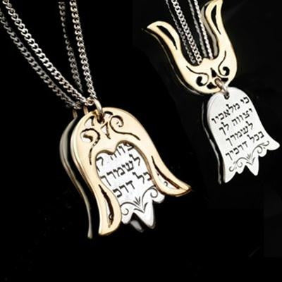 Hamsa Pendants - Gold and Silver Bat Miriam Hamsa Pendant