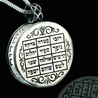 Jewish Kabbalah Jewelry - Ruah Hadofek Kabbalah Jewelry with Parchment Inside