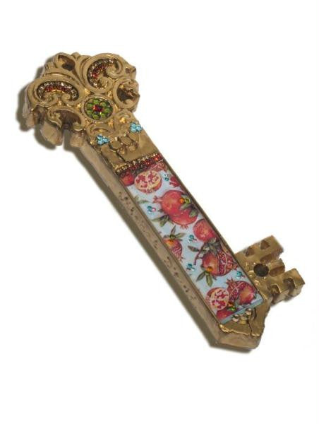 Designs by Michal David - Key Mezuzah with Pomegranates by Michal David