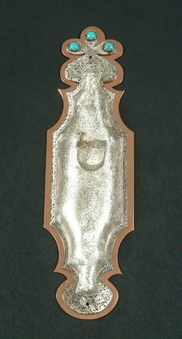 Gold Mezuzahs - 18k &amp; 24k - 925 Silver Turquoise Mezuzah