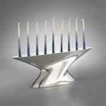 Metal Menorahs - Twist Menorah by Nambe