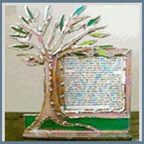 Limited Edition Artist Signature Series Mezuzahs - Tree of Life Standing Mezuzah
