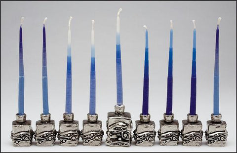 Metal Menorahs - Menorah Wave by Patrick Meyer