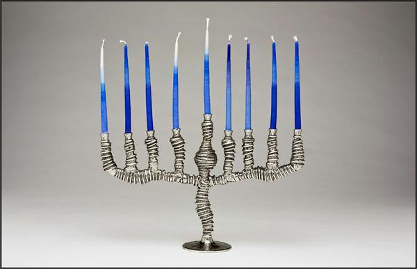 Metal Menorahs - Menorah Spiral