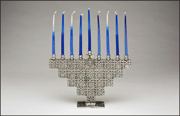 Metal Menorahs - Menorah Tile