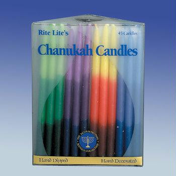 Candles - Premium Chanukah Candles - Tri-Color