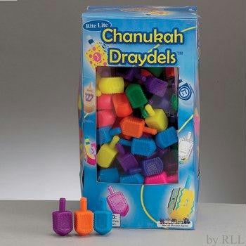 Aluminum,Wooden,Plastic and Toy Dreidels - Chanukah Draydels Small Plastic Draydels - Assorted Colors