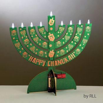 Electric Menorahs &amp; Candlesticks - Electronic LED Menorah