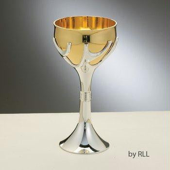Silver Plated Kiddush Cups - Tree of Life Silver Plated Kiddush Cup - 6&quot;