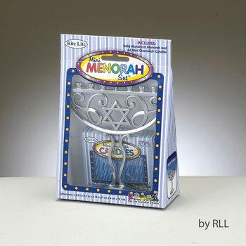 Kids Menorahs - Mini Menorah Set with Mini Candles