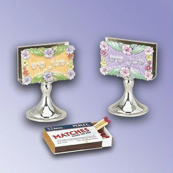 Matchbox Holders &amp; Accesories - Enameled Matchbox Holder with Rhinestones - Assorted Colors