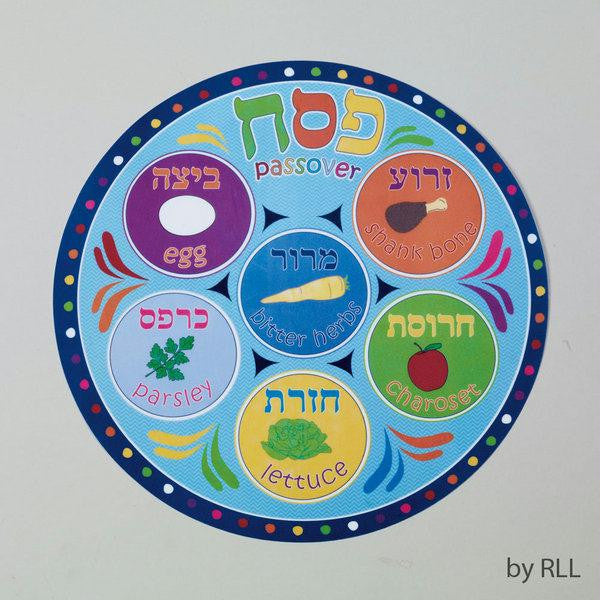 Textiles - Round Vinyl Passover Placemat