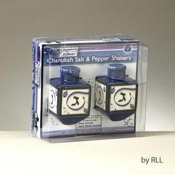 Serveware - Chanukah Ribbons Draydel Salt &amp; Pepper Shakers