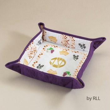 Textiles - Passover Soft Matzah Tray, 13&quot; x 13&quot;