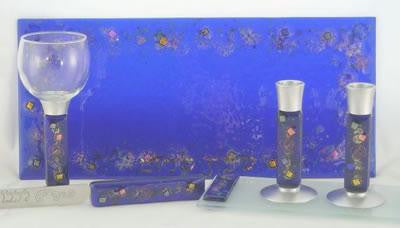 Shabbat Sets - Celestial Blue Shabbat Set