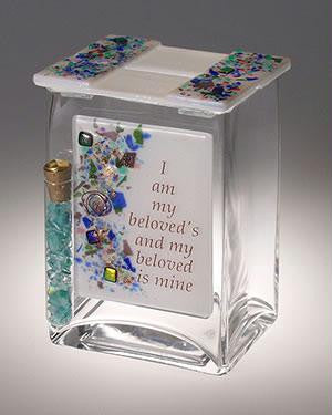 Glass Tzedakah Boxes - Beloved Tzedakah Box