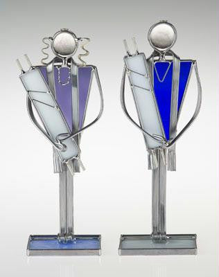 Glass People Sculptures - Bat Mitzvah Statue and Bar Mitzvah Statue