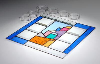 Glass Seder Plates - Jerusalem I Seder Plate