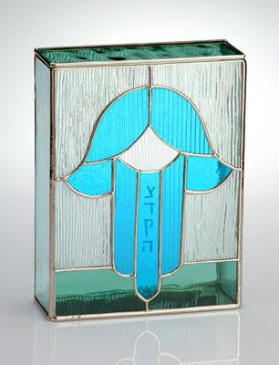 Judaic Themes - Hamsa Tzedakah Box