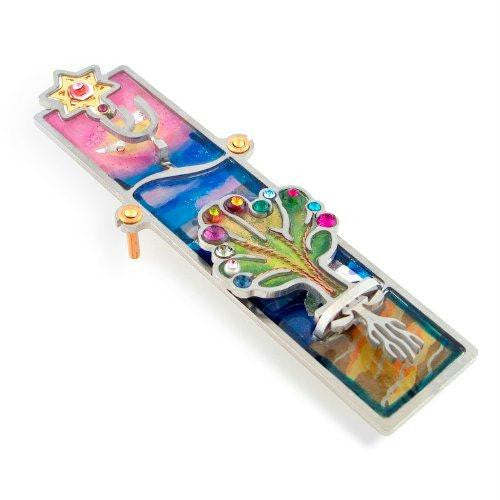 Metal Mezuzahs - Tree of Life Mezuzah