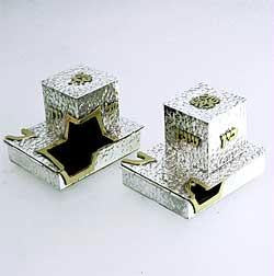 Sterling Silver Tefillin Cases - Sterling Silver Tefillin Case