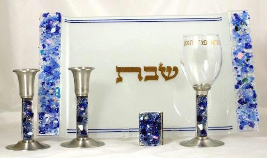 Shabbat Sets - Blue Rock Shabbat Set