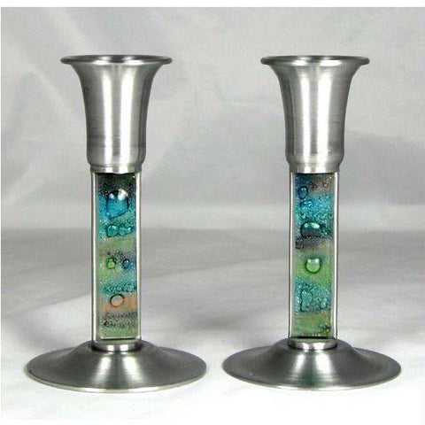 Glass Candlesticks - Mediterranean Sea Candle Holders