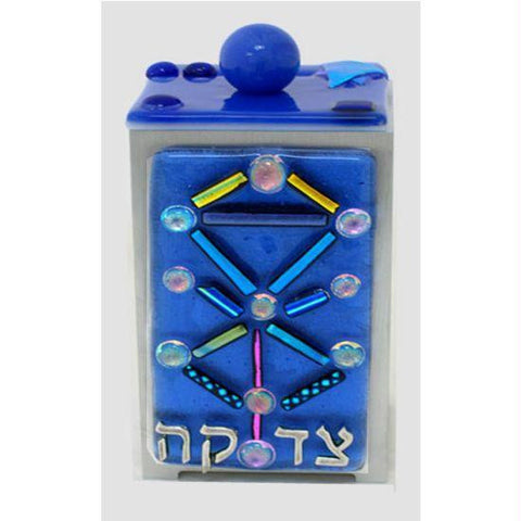 Glass Tzedakah Boxes - Kabbalah Tree of Life Tzedakah Box