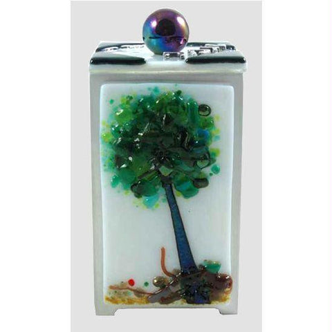 Glass Tzedakah Boxes - Tree of Life Tzedakah Box