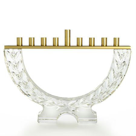 Handmade Glass Menorahs - Waterford Crystal Menorah