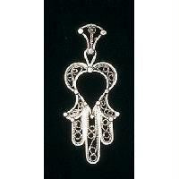 Pendants &amp; Amulets - Sterling Silver Hamsa Pendant